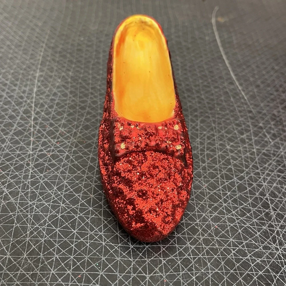 Christopher Radko Wizard‎ Of Oz Blown Glass Ornaments RUBY SLIPPERS (One) *Read!